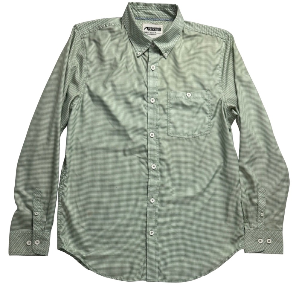 Mountain Khakis Passport Classic Fit Gingham Long Sleeve Button Down Shirt Men M